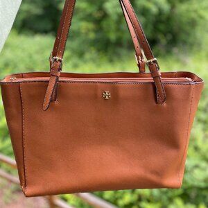 ***SOLD***TORY BURCH Saffiano Leather York Buckle Large Tote Bag